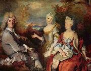 Nicolas de Largilliere Self-Portrait with Family Spain oil painting artist